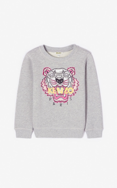 Kenzo Kids Tiger Sweatshirt Misty Grey
